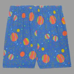 Cukoo Kids Blue Printed Swimming Shorts-picture-36