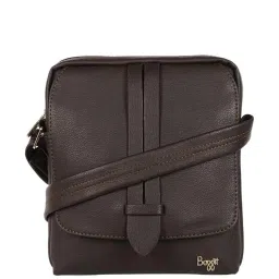Baggit Brown Solid Medium Cross Body Bag image 1