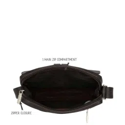 Baggit Brown Solid Medium Cross Body Bag image 4