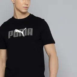 Puma Brand Logo Lab Printed Pure Cotton T-shirt image 1