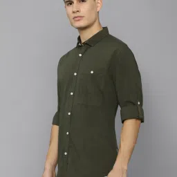 Louis Philippe Jeans Green Slim Fit Shirt image 3