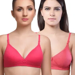 Lady Lyka Multicolor Non Wired Padded T-Shirt Bra (Pack Of 2) image 1
