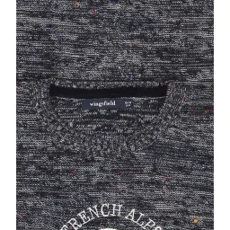 Wingsfield Kids Grey Self Full Sleeves Pullover image 3