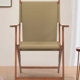 Chumbak Bistro Beach Solid Blue Wood Folding Chair-picture-21