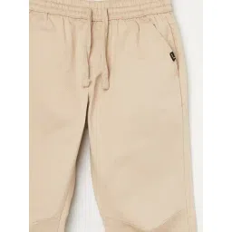 Fame Forever by Lifestyle Boys Beige Cotton Lycra Joggers image 3