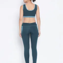 Clovia Blue Sports Bra With Tights image 2