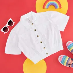 Pantaloons Junior Off-White Cotton Regular Fit Top-picture-15