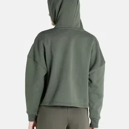Puma Olive Textured Hoodie image 2