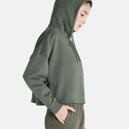 Puma Olive Textured Hoodie image 3