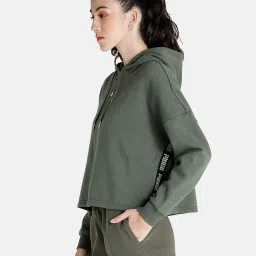 Puma Olive Textured Hoodie image 4
