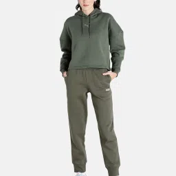 Puma Olive Textured Hoodie image 5