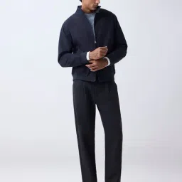 WES Casuals by Westside Navy Relaxed-Fit Cotton Jacket image 3