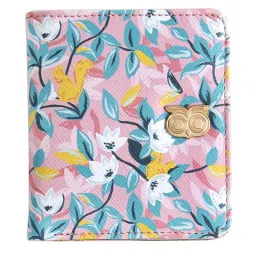 Chumbak Blooms Pink Printed Bi-Fold Wallet for Women image 1