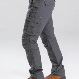 Forclaz by Decathlon Carbon Grey Slim Fit Cargos image 3