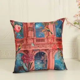 India Circus Brown Silk Bliss Paradise Cushion Cover-image-44