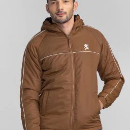 Giordano Brown Regular Fit Hooded Jacket-picture-21