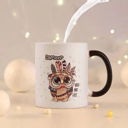 FNP Multicolor Ceramic Morning Owl Personalised Magic Mug (325ml)-picture-10