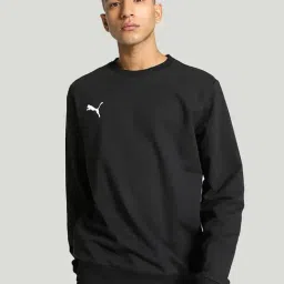 Puma teamGOAL Black Regular Fit Football Sweatshirt-image-24
