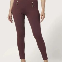 Annabelle by Pantaloons Maroon High Rise Tights-picture-35