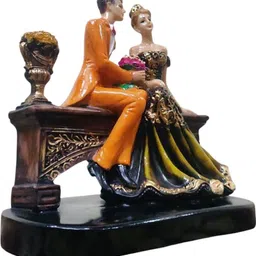JERRY DECORE Orange Figurine Showpiece image 3