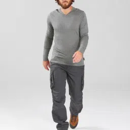 Forclaz by Decathlon Carbon Grey Slim Fit Cargos image 5