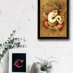 eCraftIndia Multicoloured Lord Ganesha UV Wall Art-picture-17