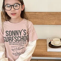 LULU & SKY Girls Printed Applique T-shirt-picture-31