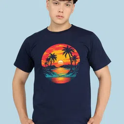 BRAWNY BATTLER Men Graphic Printed Round-Neck Cotton T-Shirt-picture-41