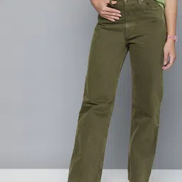 Levis Women Straight Fit High-Rise Pure Cotton Jeans-picture-10