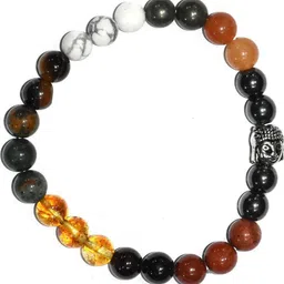 Divine souvenirs Unisex Artificial Beaded Elasticated Bracelet-picture-22