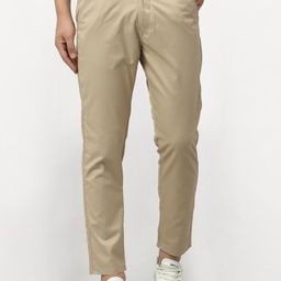 JAINISH Men Beige Tapered Fit Chinos Trousers-picture-37