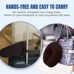 PILLOW TREE KALYANI FILLERS Memory Foam Filled Faux Velvet Lightweight Travel Pillow image 4