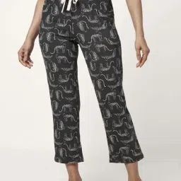 Dreamz by Pantaloons Charcoal Grey Cotton Printed Pyjamas-image-99