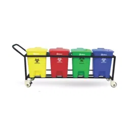 MOFNA 20 L Multicolor HDPE Pedal Dustbin, MPLT41002 image 1