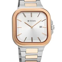 Titan Men Brass Dial & Stainless Steel Straps Analogue Watch 90176KM01-picture-16