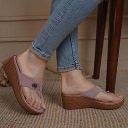 Shezone Wedge Sandals with Buckles-picture-12