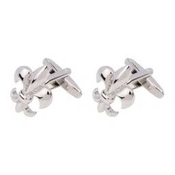 The Tie Hub Fleur Silver Cufflinks image 1
