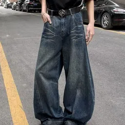 StyleCast Men Mid-Rise Baggy Fit Light Fade Jeans image 2