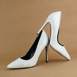 London Rag Women's White Stiletto Pumps-image-39