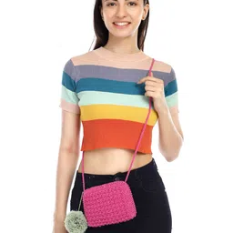 ITIHASIKALA Structured Sling Bag image 1