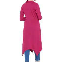 Hypernation Pink Cotton Shrug image 2