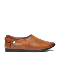 Tiny Bugs Kids Tan Ethnic Slip-Ons-image-45