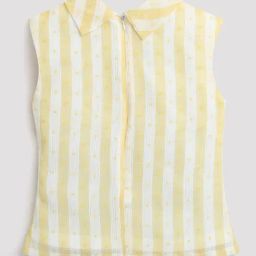 Tiny Girl Yellow & White Striped Top-picture-32