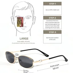 Espee Women Grey Lens & Gold-Toned Oval Sunglasses with UV Protected Lens image 2