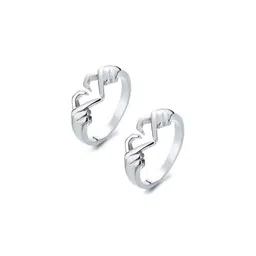 Teeragaj Set Of 2 Heart-Shaped Finger Rings-image-2