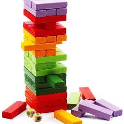 NEGOCIO Building Blocks And Stacking Toy Multicolor - 54 Pieces-image-85