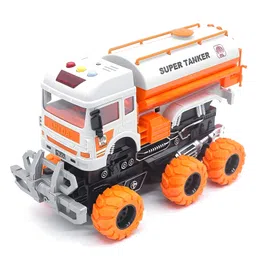 NEGOCIO Friction Power Realistic Super Oil Tanker Toy with Light and Musical Fire Truck for Kids- PACK OF 1- COLOR MAY VARY-image-15