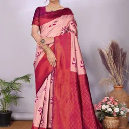 oxalis Woven Design Zari Banarasi Saree-picture-24