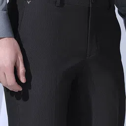 Blackberrys Men Regular Fit Mid-Rise Plain Formal Trousers image 3