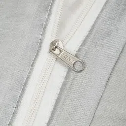 HOSTA HOMES Grey 2 Pieces Geometric Velvet Square Cushion Covers image 2